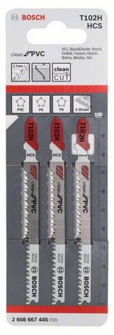celková délka 100 mm, oblasti použití: Čisté řezy do desek, profilů, tyčí z PVC, PA, PS (3-30 mm)