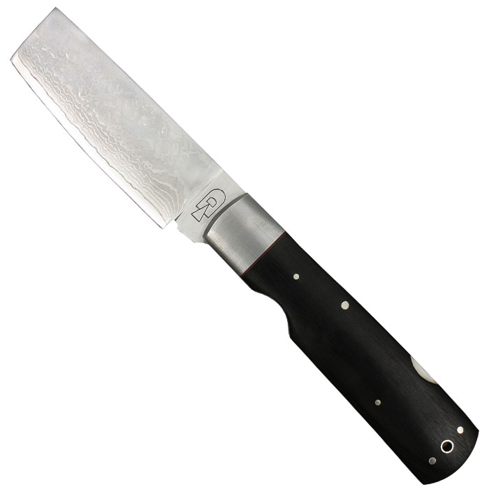 nůž na zeleninu - délka ostří 100 mm, celková délka 255 mm (zavřený), tloušťka čepele 3 mm, hmotnost 225 g. 