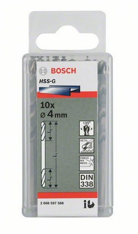 průměr (D) 4,5 mm, pracovní délka (L1) 17 mm, celková délka (L2) 58 mm