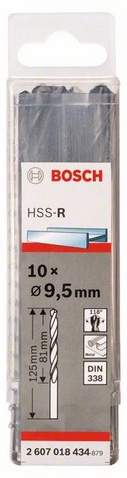 Průměr (D) 9,5 mm, Pracovní délka (L1) 81 mm, Celková délka (L2) 125 mm 