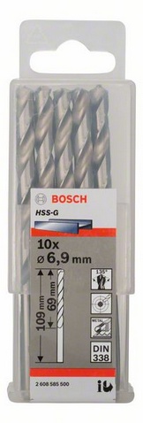 Průměr (D) 6,9 mm, Pracovní délka (L1) 69 mm, Celková délka (L2) 109 mm 
