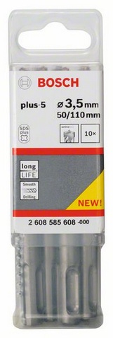 Průměr (D) 3,5 mm, pracovní délka (L1) 50 mm, Celková délka (L2) 110 mm 