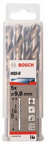 Průměr (D) 9,8 mm, Pracovní délka (L1) 87 mm, Celková délka (L2) 133 mm 