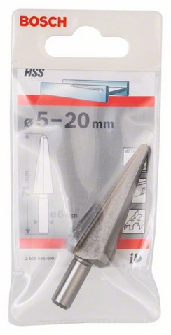 průměr 5-20 mm, celková délka 71 mm, průměr stopky 8 mm