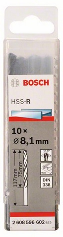 Průměr (D) 8,1 mm, Pracovní délka (L1) 75 mm, Celková délka (L2) 117 mm 
