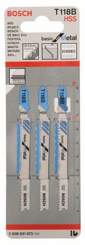 celková délka 92 mm, rozteč zubů 1,9-2,3 mm, oblasti použití: středně silné plechy, 2,5-6 mm