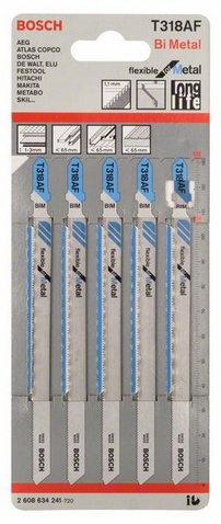 provedení zubů - zvlněné frézované, celková délka 132 mm, rozteč zubů 1,1 mm, oblasti použití: Tenké plechy (1-3 mm), sendvičové materiály (<65 mm), trubky + otevřené profily, včetně hliníkových (O <65 mm)