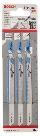 provedení zubů - zvlněné frézované, celková délka 132 mm, rozteč zubů 1,1 mm, oblasti použití: Tenké plechy (1-3 mm), sendvičové materiály (<65 mm), trubky + otevřené profily, včetně hliníkových (O <65 mm)