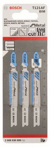 celková délka 92 mm, rozteč zubů 1,2 mm, oblasti použití: tenké plechy (1-3 mm)