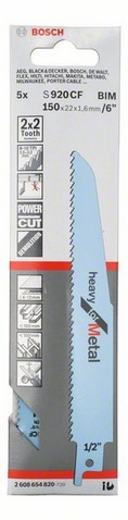 provedení zubů - patentovaná geometrie zubů 2x2, rozteč zubů 2,5+3,2 mm, oblasti použití: Silné plechy (4-12 mm), masivní roury/profily (o <100 mm), rychlý řez. Ideální pro zařízení na řezání trubek, pro záchranné/bourací práce. Rychlý, hrubý řez.