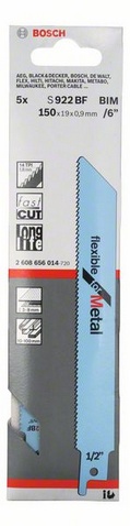 provedení zubů - rozvedené frézované, rozteč zubů 1,8 mm, oblasti použití: silné plechy (3-8 mm), masivní roury/profily (O <100 mm), rychlý řez