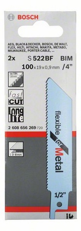 rozteč zubů 1,8 mm, provedení zubů - rozvedené, frézované, oblasti použití: silné plechy (3-8 mm), rychlý řez 