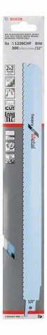 provedení zubů - patentovaná geometrie zubů 2x2, rozteč zubů 2,5-3,2 mm, oblasti použití: Silné plechy (4-12 mm), tlustostěnné uzavřené a otevřené profily a roury (< 250 mm). Rychlé, přesné řezy s přesnými úhly.