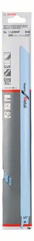 provedení zubů - s variabilním ozubením, rozteč zubů 1,8-2,6 mm, oblasti použití: Středně silné až silné plechy (2-10 mm), tenkostěnné a tlustostěnné roury a profily (< 250 mm). Ideální na asanační práce v kovech. Jemný řez bez námahy.