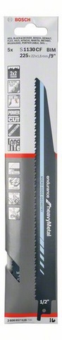 rozteč zubů 2,5+3,2 mm, oblasti použití: Silné plechy (4-12 mm), tlustostěnné, masivní roury a profily (< 175 mm). Ideální pro zařízení na řezání trubek, pro záchranné/bourací práce. Rychlý, hrubý řez.