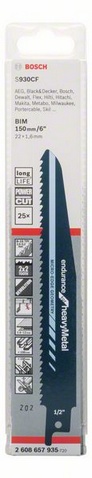 rozteč zubů 2,5+3,2 mm, oblasti použití: Silné plechy (4-12 mm), masivní roury/profily (o <100 mm), rychlý řez. Ideální pro zařízení na řezání trubek, pro záchranné/bourací práce. Rychlý, hrubý řez.
