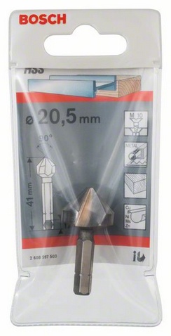 průměr 20,5 mm, zahloubení M10, celková délka 41 mm, průměr stopky 1/4 palce