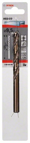 Průměr (D) 9,5 mm, Pracovní délka (L1) 81 mm, Celková délka (L2) 125 mm 