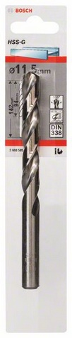 Průměr (D) 11,5 mm, Pracovní délka (L1) 94 mm, Celková délka (L2) 142 mm 
