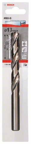 Průměr (D) 13 mm, Pracovní délka (L1) 101 mm, Celková délka (L2) 151 mm 
