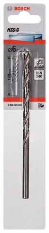 Průměr (D) 6 mm, Pracovní délka (L1) 91 mm, Celková délka (L2) 139 mm 
