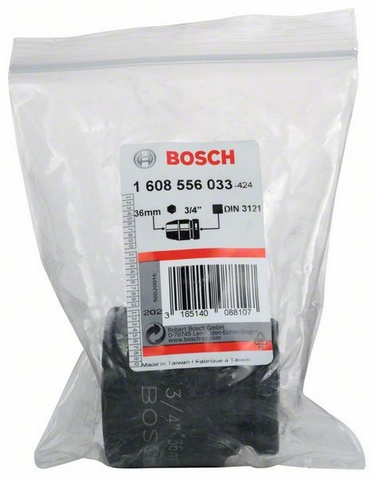 Vnější průměr (D1) 44 mm, Šířka ploché části 36 mm, Vnější průměr (D2) 53,8 mm, Délka (L) 55 mm, Pro závity M 24

