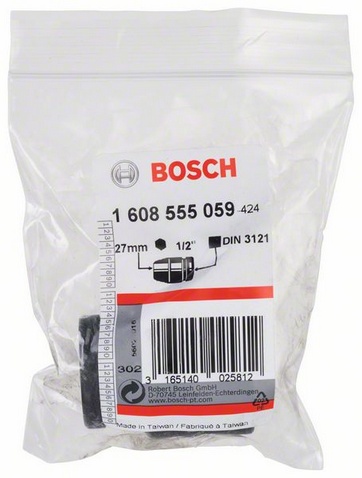 Vnější průměr (D1) 30 mm, Šířka ploché části 27 mm, Vnější průměr (D2) 39,3 mm, Délka (L) 50 mm, Pro závity M 18