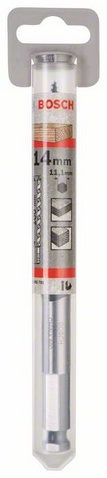 Průměr (D) 14 mm, Pracovní délka (L1) 95 mm, Celková délka (L2) 160 mm, Velikost klíče (d) 11,1 mm, Velikost klíče (d) palce 7/16 