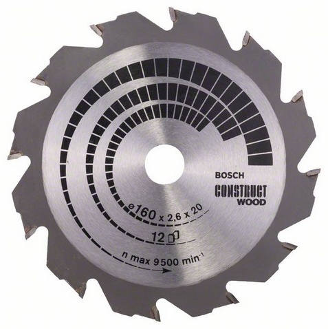 160 x 2,6/1,6 x 20 mm, 12 
