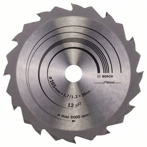 165 x 1,7/1,2 x 20 mm, 12 