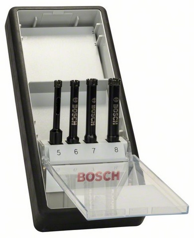 Průměr 5,0 / 6,0 / 7,0 / 8,0 mm, Pracovní délka 35 mm, Celková délka 65 mm, Průměr stopky 7,8 mm