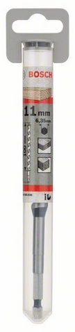 Průměr (D) 11 mm, Pracovní délka (L1) 95 mm, Celková délka (L2) 160 mm, Velikost klíče (d) 6,35 mm, Velikost klíče (d) palce 1/4
