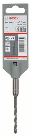 Průměr (D) 5,5 mm, pracovní délka (L1) 50 mm, Celková délka (L2) 110 mm 
