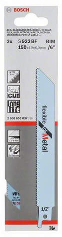 provedení zubů - rozvedené frézované, rozteč zubů 1,8 mm, oblasti použití: silné plechy (3-8 mm), masivní roury/profily (O <100 mm), rychlý řez