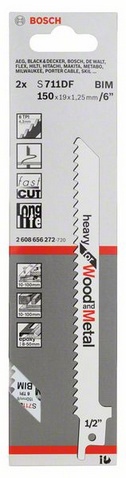 provedení zubů - rozvedené frézované, rozteč zubů 4,3 mm, oblasti použití: Dřevo s hřebíky/kovem, dřevotřískové desky (<100 mm), plasty/sklolaminát, masivní (<50 mm), speciálně pro řez v křivkách
