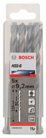 Průměr (D) 9,2 mm, Pracovní délka (L1) 81 mm, Celková délka (L2) 125 mm 