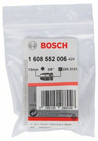 Vnější průměr (D1) 22 mm, Šířka ploché části 13 mm, Vnější průměr (D2) 20,2 mm, Délka (L) 34 mm, Pro závity M 8