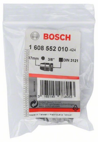 Vnější průměr (D1) 22 mm, Šířka ploché části 17 mm, Vnější průměr (D2) 25,4 mm, Délka (L) 34 mm, Pro závity M 10