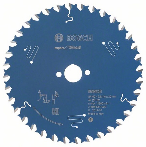 160 x 2,6/1,6 x 20 mm, 36 HW