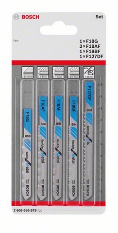 sada obsahuje: 2 ks. - F 18 G Basic for Metal / F 18 AF Flexible for Metal / F 18 BF Flexible for Metal / F 127 DF Special for Alu
