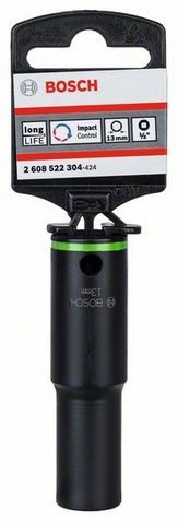 Vnější průměr (D1) 19,5 mm, Šířka ploché části 13 mm, Vnější průměr (D2) 18,8 mm, Délka (L) 77 mm, Pro závity M 8