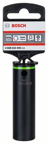 Vnější průměr (D1) 19,5 mm, Šířka ploché části 17 mm, Vnější průměr (D2) 23,8 mm, Délka (L) 77 mm, Pro závity M 10
