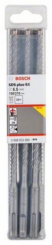 Průměr (D) 6,5 mm, pracovní délka (L1) 150 mm, Celková délka (L2) 210 mm 