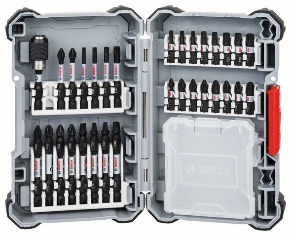 PH2

PZ2 

T15, T20, T25, T30 

PH1, PH2 (2x), PH3

PZ2 (2x), PZ3 

T15, T20 (2x), T25 (2x), T30 (2x), T40 

PH1-PH2 

PH2-PH3 

PH2-PZ2 (2x) 

SL1x5,5 

T15-T20 (2x) 

T25-T30 

Univerzální držák s rychlým uvolněním 

Prázdný box

Délka - 60 / 50 / 50 / 50 / 25 / 25 / 25 / 60 / 60 / 60 / 60 / 60 / 60 mm