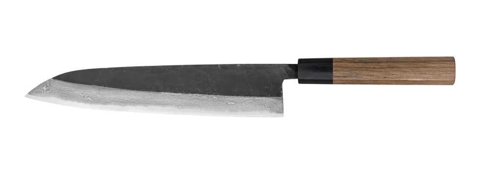 délka čepele 240 mm, tloušťka čepele 2,5 mm, celková délka 390 mm, hmotnost 190 g
