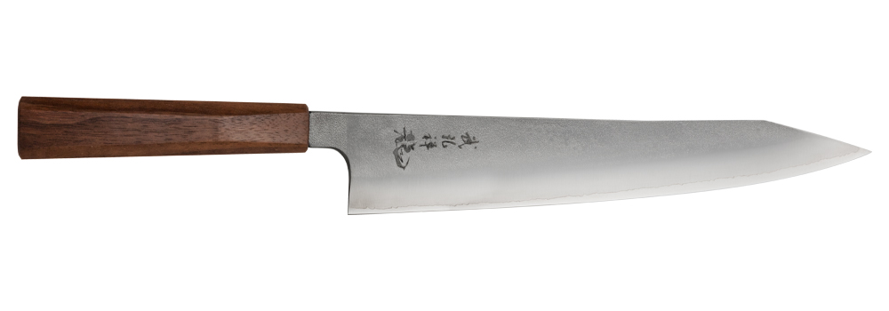 délka čepele 240 mm, tloušťka čepele 1,9 mm, celková délka 395 mm, hmotnost 160 g