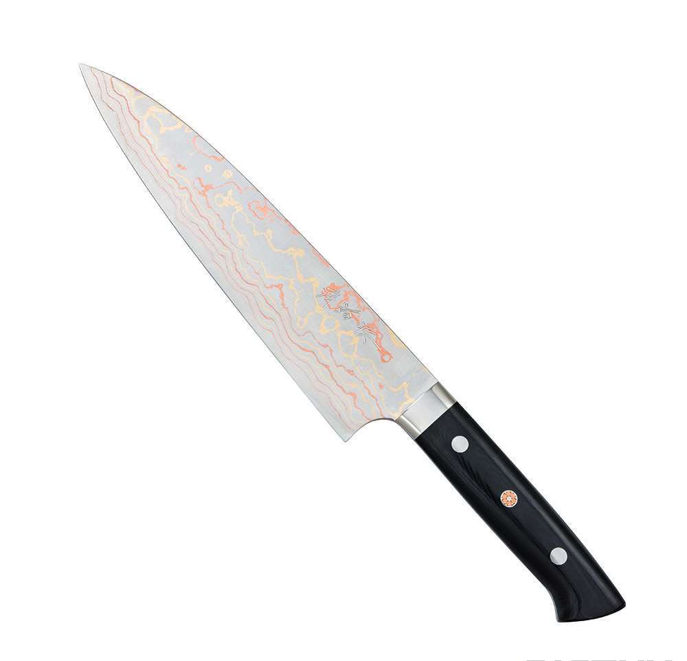 délka čepele 210 mm, tloušťka čepele 2,2 mm, celková délka 335 mm, hmotnost 240 g


