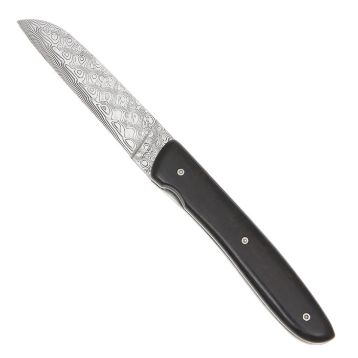 rukojeť ebenové dřevo, hmotnost 75 g